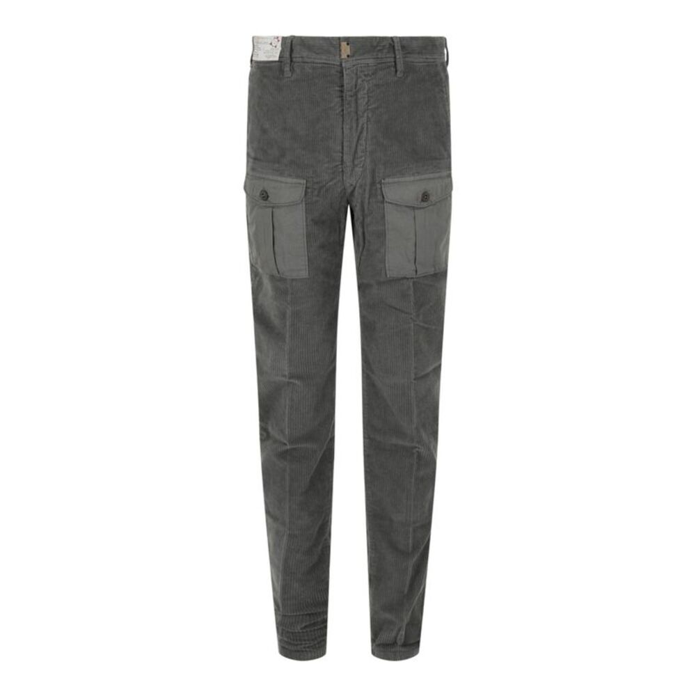 Slowear Incotex Corduroy Cargo Pants Grey Mens